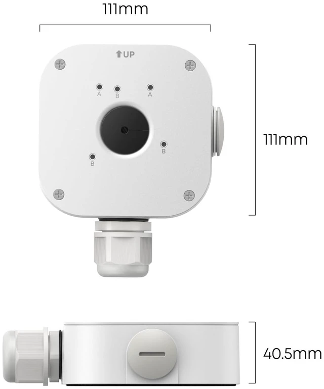 Alt view image 4 of 5 - eufy Outdoor Junction Box (T870A), Weatherproof Metal Cable Management Enclosure for All eufy PoE Cameras, Protect Connectors, Discreet Installation, Easy Mount