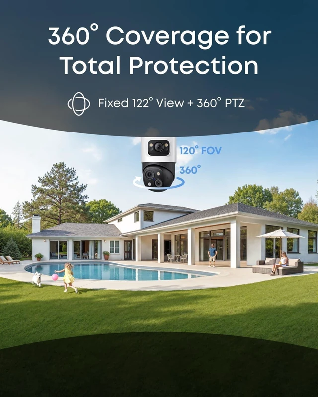 Alt view image 6 of 7 - eufy Security PoE Bullet-PTZ Cam S4, 4K UHD, Add-On Cam
Requires eufy NVR, Triple Lens, 360° Coverage, 8X Hybrid Zoom, AI Tracking, Red & Blue Light, PoE Plug & Play, 24/7 Recording