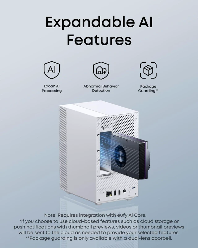 Alt view image 6 of 7 - eufy Security HomeBase Professional S1, 4G LTE&Battery Backup, 16TB Storage
Home Security Center, Local Expandable Storage, Advanced Local AI, Works with the eufy Ecosystem,Supports HDMI Output
