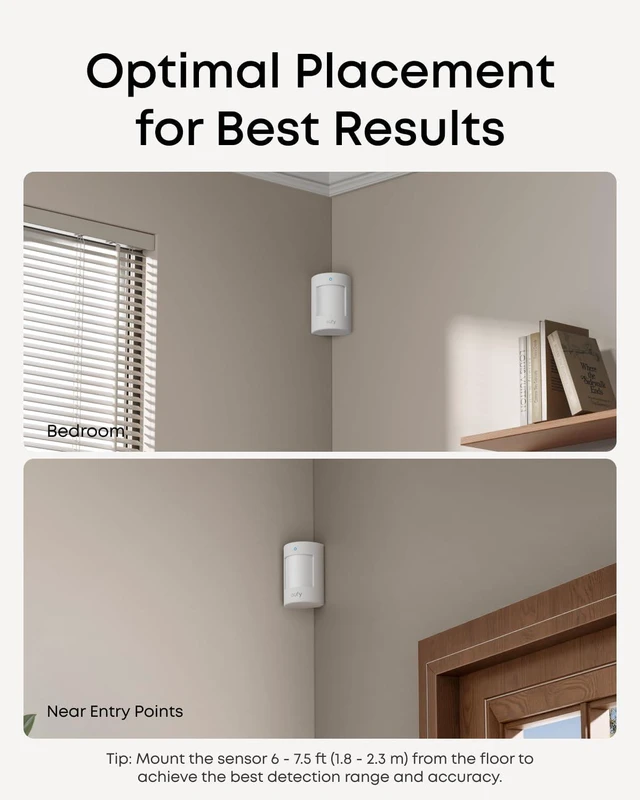 Alt view image 6 of 7 - eufy Security Motion Sensor E20, Pet-Friendly Motion Detector, 5-Yr Battery
Filters pets up to 80 lbs, Fewer False Alarms, Easy Installation, Requires HomeBase 2, 3, Mini, or Pro