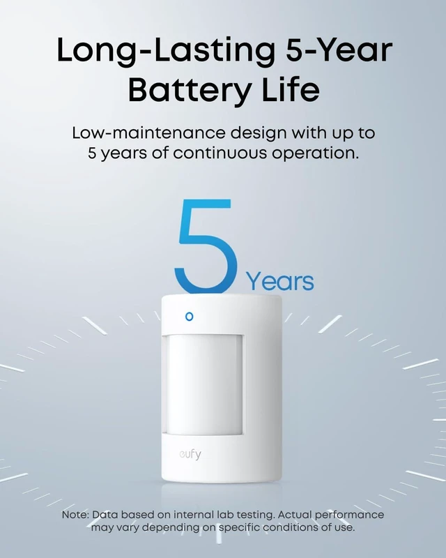 Alt view image 5 of 7 - eufy Security Motion Sensor E20, Pet-Friendly Motion Detector, 5-Yr Battery
Filters pets up to 80 lbs, Fewer False Alarms, Easy Installation, Requires HomeBase 2, 3, Mini, or Pro