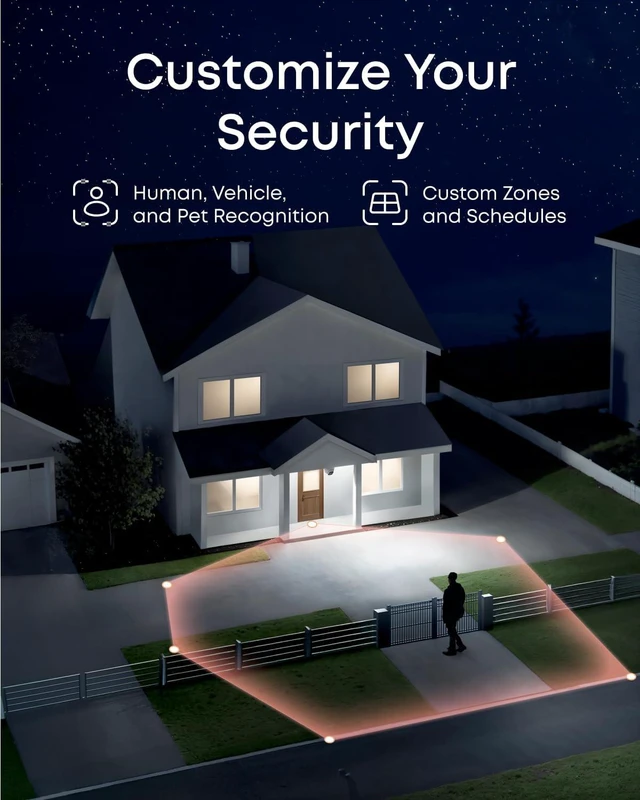 Alt view image 4 of 7 - eufy Security PoE Turret Camera E41, 4K UHD, Add-On Cam
Requires eufy NVR, 24/7 Recording, Human/Vehicle/Pet AI Detection, Red & Blue Strobe, Plug & Play