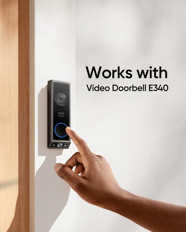 Alt view image 3 of 4 - eufy Security Video Doorbell Add-On Chime, Indoor Chime, Requires eufy Security Video Doorbell E340/C30/C31, No-Delay Ring, Adjustable Volume, 8 Fun Ringtones, only works with 2.4GHz Wi-Fi