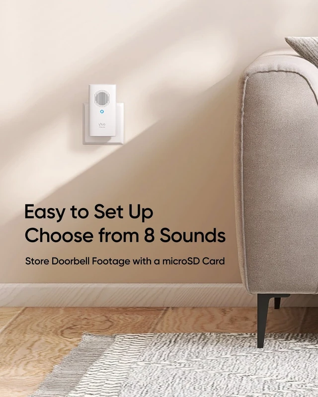 Alt view image 2 of 4 - eufy Security Video Doorbell Add-On Chime, Indoor Chime, Requires eufy Security Video Doorbell E340/C30/C31, No-Delay Ring, Adjustable Volume, 8 Fun Ringtones, only works with 2.4GHz Wi-Fi