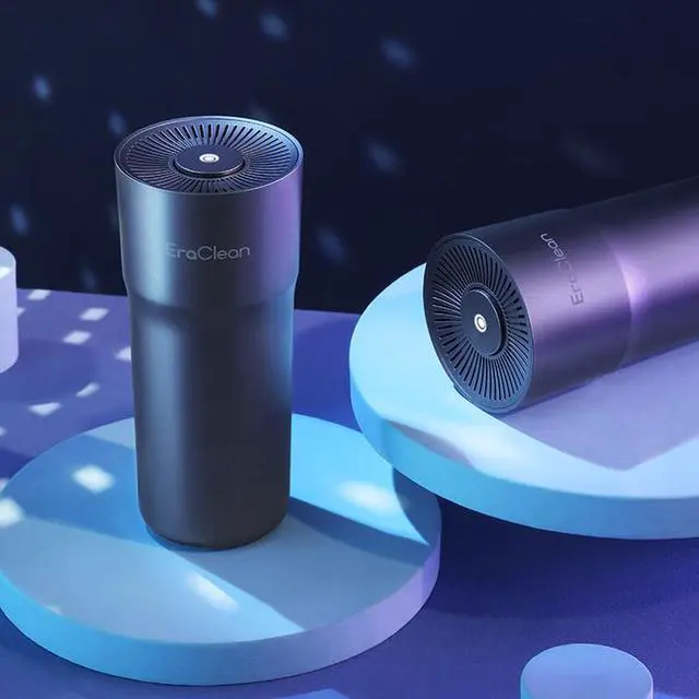 Main image of EraClean Car Air Purifier for Home office Eliminates Smoke, Dust, Pollen, Pet Dander USB Powered with Negative Ion Portable Air Cleaner