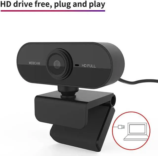 Alt view image 6 of 7 - TakeIt Webcam 1080P HD PC Computer Camera Video Webcam with Microphone USB for Zoom Skype Teams Online Teaching Laptop MAC PC Desktop