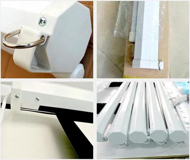 Alt view image 7 of 7 - TakeIt Manual Pull Down Projector Screen 100 Inch Diagonal 4:3 Diag 4K 8K 3D Ultra HDR HD Ready Home Theater Movie Theatre Projection Screen