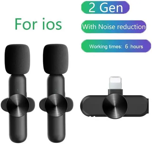 Alt view image 2 of 7 - TakeIt Wireless Lavalier Microphone Wireless Recording Micophones Mini Microphone for Phone iPad, Live Stream, Vlog, Interview, Plug-Play Lapel Microphone with Clip