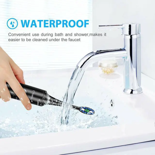 Alt view image 7 of 7 - TakeIt Sonic Electric Toothbrush USB Rechargeable 5 Modes Brush Heads Precise Cleaning