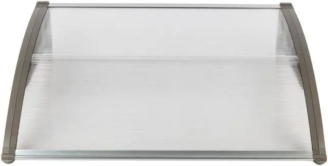 Alt view image 3 of 7 - TakeIt Front Door Awnings Window Canopy Exterior Door Eaves Sun Rain Protection Cover 39.38" x 32" x 9"