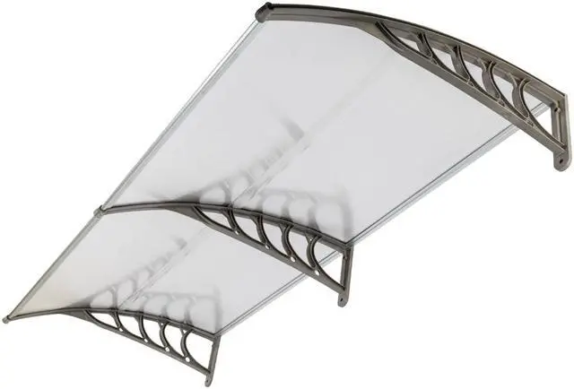 Alt view image 5 of 7 - TakeIt Door Window Awnings Canopy Exterior Front Door Eaves Sun Rain Protection Cover 77" x 37.8" x 9.8"