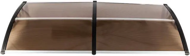 Alt view image 3 of 7 - TakeIt Door Window Awnings Canopy Exterior Front Door Eaves Sun Rain Protection Cover 77" x 37.8" x 9.8"