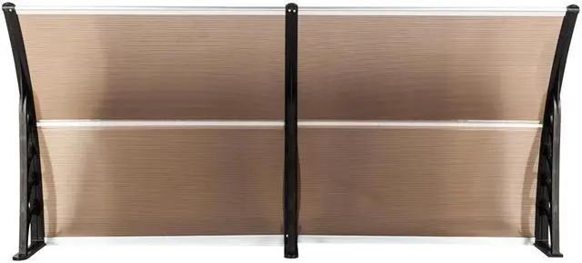 Alt view image 4 of 7 - TakeIt Door Window Awnings Canopy Exterior Front Door Eaves Sun Rain Protection Cover 77" x 37.8" x 9.8"