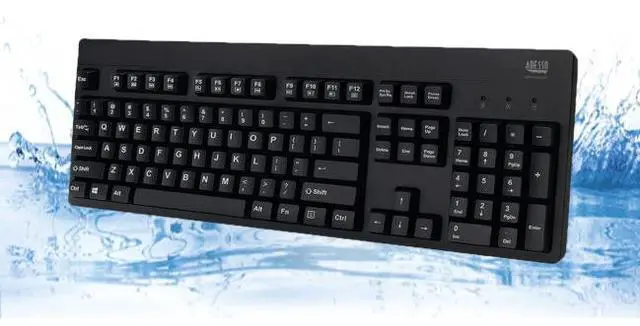 Alt view image 15 of 20 - Adesso Ip67 Rated Waterproof, Antimicrobial Multimedia Usb Keyboard With 2X Pri