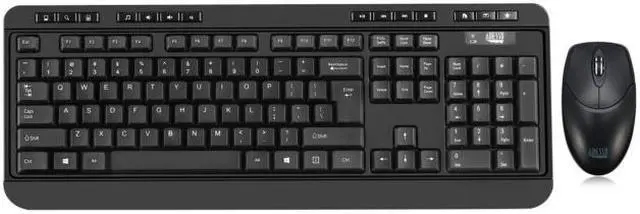 Alt view image 8 of 18 - ADESSO WKB-1320CB ANTIMICROBIAL WIRELESS DESKETOP KEYBOARD & MOUSE COMBO