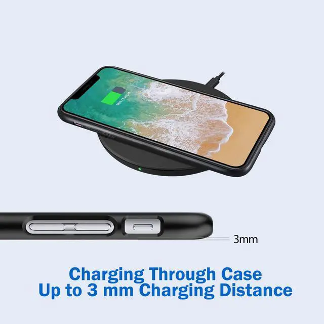 Alt view image 3 of 7 - Adesso 10W Max Qi-Certified Disc-Style Wireless Charger AUH1010