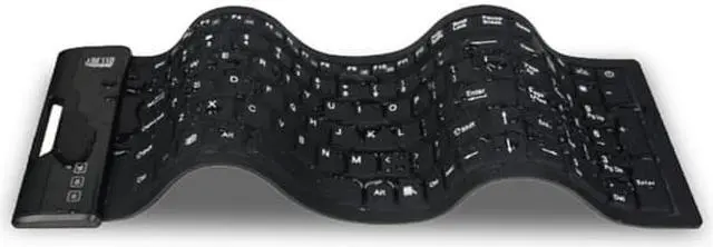 Alt view image 8 of 14 - Adesso AKB-222UB SlimTouch 222 Antimicrobial Waterproof Flex Keyboard