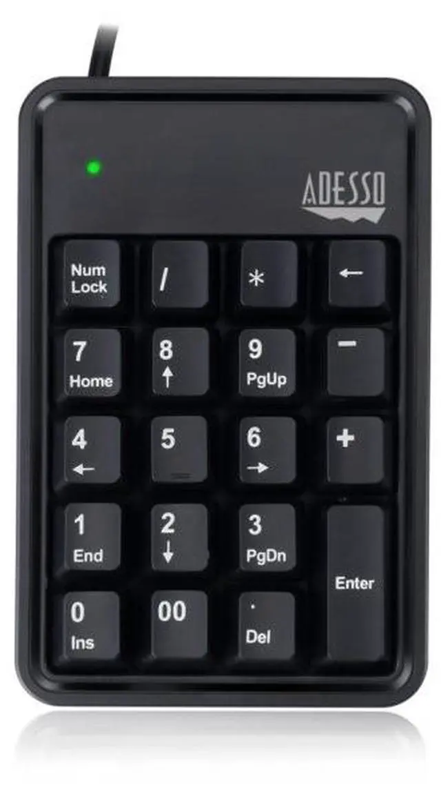 Alt view image 11 of 19 - Adesso 19-Key Usb Numeric Keypad ,Built-In 3-Port  Usb Hubs , Durable  Mechnical