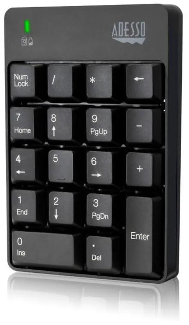 Alt view image 8 of 20 - Adesso WKB-6010UB - Wireless Spill Resistant 18-Key Numeric Keypad