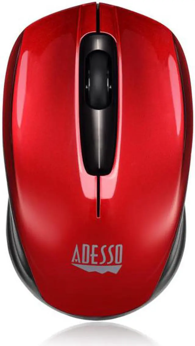 Alt view image 2 of 12 - Adesso  iMouse S50R - 2.4GHz Wireless Mini Mouse - Optical - Wireless - Radio Frequency - Red - USB - 1200 dpi - Computer, Notebook - Scroll Wheel - 3 Button(s) - Symmetrical