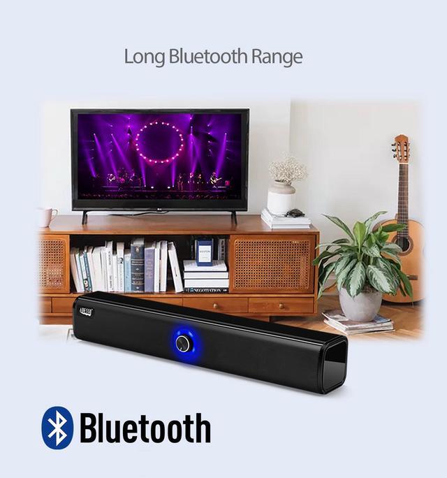 Alt view image 10 of 19 - Adesso Speaker Xtream S6 10Wx2 Bluetooth Wired dual mode Sound Bar Speaker RTL