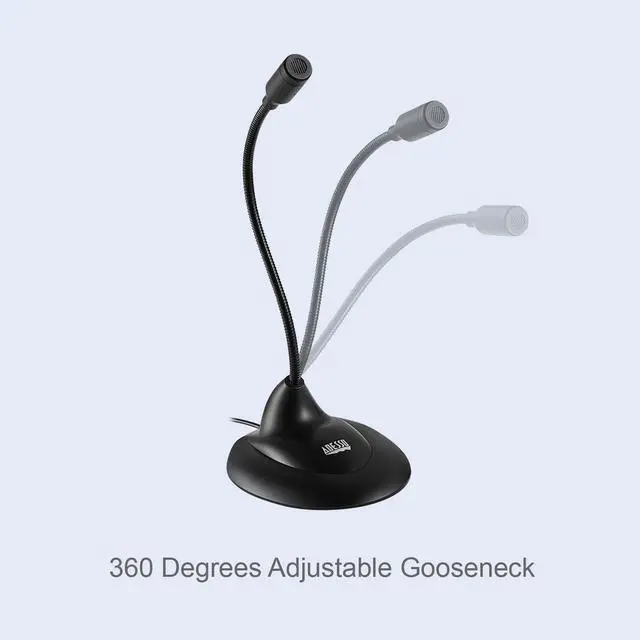 Alt view image 3 of 9 - Adesso Xtream M1 Omnidirectional USB Table Top Microphone for Meetings and Conferences