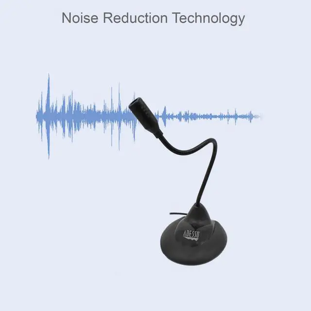 Alt view image 4 of 9 - Adesso Xtream M1 Omnidirectional USB Table Top Microphone for Meetings and Conferences