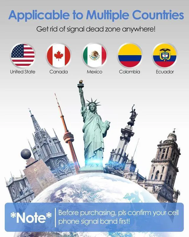 Alt view image 2 of 7 - Cell Phone Signal Booster for Home & Office, 2G 3G 4G LTE 5G Band 12/17/2/4/5 Cell Phone Booster Up to 5,000 sq ft, Cell Booster for Verizon, AT&T, T-Mobile & More | FCC Approved