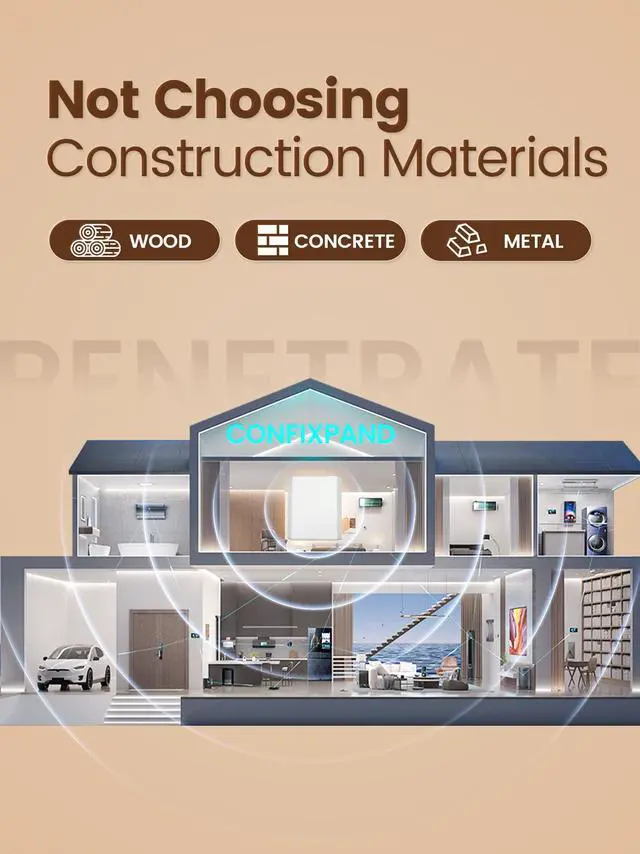 Alt view image 2 of 7 - Cell Phone Booster, 65dB Band 4 Band 5 Band 66 850MHz CDMA 1700/2100MHz AWS Cell Phone Signal Booster Amplifier for Home/Office for Bell Telus Rogers Fido HD Voice & Fast Data