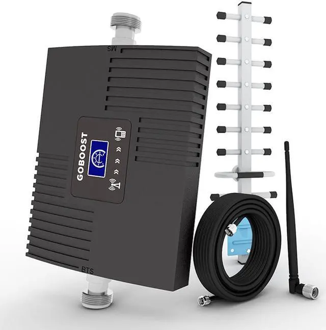 Main image of Cell Phone Signal Booster for Home, 3G 4G Band 4/66 Cell Phone Booster Amplifier Kit for Home Office - Bell Rogers Telus 3G WCDMA 4G LTE 65dB