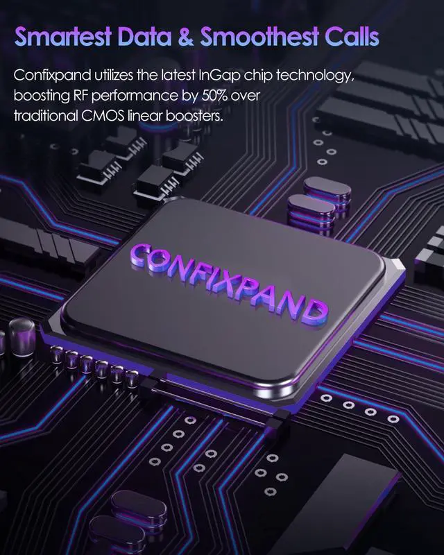 Alt view image 4 of 6 - Cell Phone Signal Booster, 3G 4G 5G Band 2/4/5/12/13/17/66 Full Band Cell Phone Signal Booster for Home & Cottage & Office Suitable for All Canadian Carriers-Telus, Bell, Rogers, Fido ISED Approved