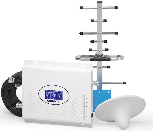 Main image of Cell Phone Signal Booster, Band 2/4/5 Cell Phone Signal Booster Boost 3G 4G LTE Voice & Data for Rogers, Fido, Telus, Bell Up to 460 (5,000 sq. ft.) ISED Approved