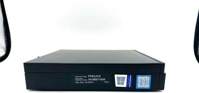 Alt view image 6 of 7 - Dell Optiplex 7060 Micro Form Factor Desktop, Intel 6-Core i7 8700T 2.4Ghz, 16GB DDR4, 512GB NVMe M.2 SSD, USB Type C, Windows 10 Pro