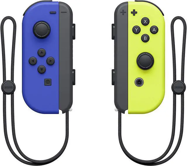 Alt view image 5 of 6 - Nintendo Switch Joy-Con Pair - Neon Blue/Neon Yellow