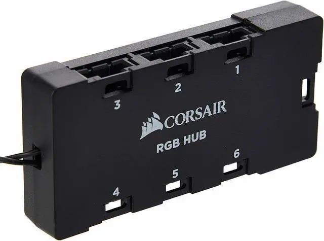 Alt view image 8 of 10 - CORSAIR CO-8950020 RGB LED FAN HUB HD/SP RGB