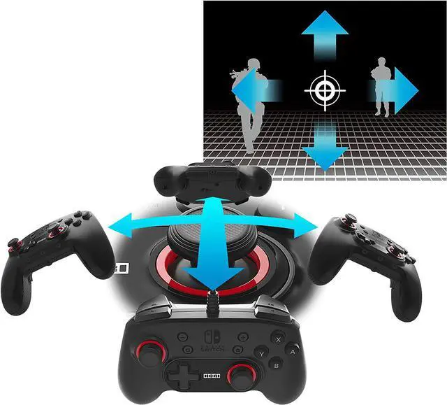 Alt view image 9 of 10 - HORI Nintendo Switch HORIPAD Plus+ Wired Controller - Black