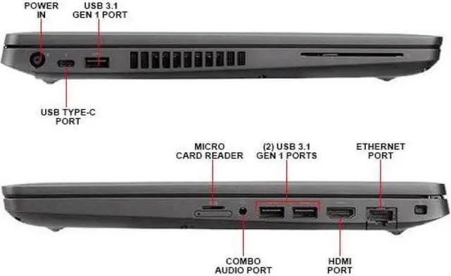 Alt view image 5 of 5 - Dell Latitude 5400 Business Ultrabook Laptop (2019) - Intel Core i5-8265U, 1.6GHz, 8GB, 256GB SSD, 14" TFT, HDMI, Windows 10 PRO.