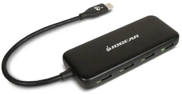 Alt view image 2 of 3 - IOGEAR USB-C / Thunderbolt 3 Video Docking Station, HDMI, 2X DP, Gigabit Ethernet, 120 Watt Power Supply - IOG-GUD3C11
