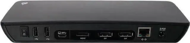 Alt view image 3 of 3 - IOGEAR USB-C / Thunderbolt 3 Video Docking Station, HDMI, 2X DP, Gigabit Ethernet, 120 Watt Power Supply - IOG-GUD3C11