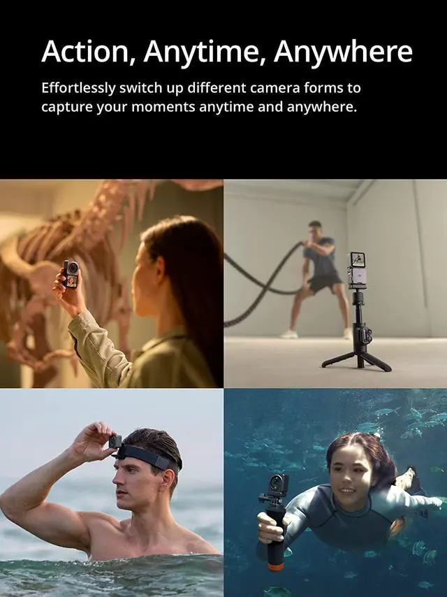 Alt view image 6 of 7 - DJI Action 2 Power Combo - Action Camera with Extended Battery Module, 155° FOV, Magnetic Attachments, Stabilization Technology, Waterproof Camera ideal for Action Sports and Daily Life