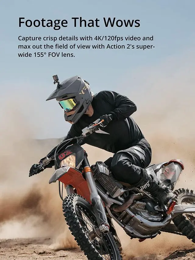 Alt view image 5 of 7 - DJI Action 2 Power Combo - Action Camera with Extended Battery Module, 155° FOV, Magnetic Attachments, Stabilization Technology, Waterproof Camera ideal for Action Sports and Daily Life
