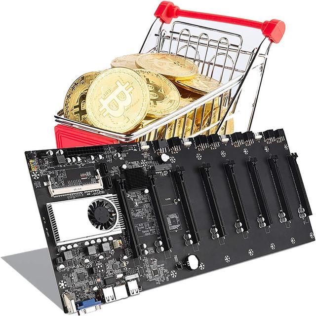 BTC-T37 Miner Motherboard CPU Set 8 Video Card Slot DDR3 Memory Integrated  VGA Low Power Consumption Exquisite