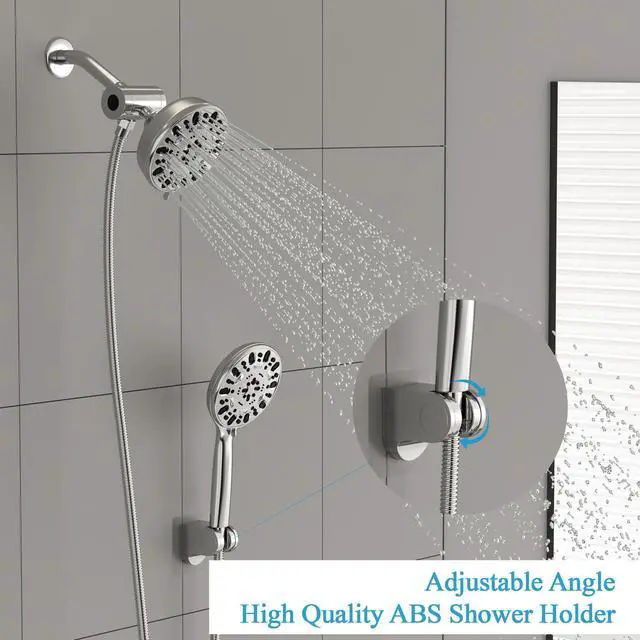 Alt view image 6 of 7 - Lordear Chrome 7-Mode Dual Shower Head With Handheld