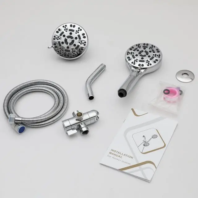 Alt view image 6 of 7 - Lordear 8-Mode Rainfall Showerhead and Handheld Shower In Chrome