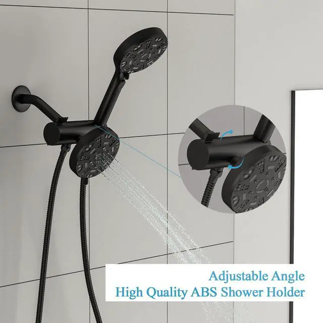 Alt view image 6 of 7 - Lordear 8-Mode Rainfall Showerhead and Handheld Shower In Matte Black