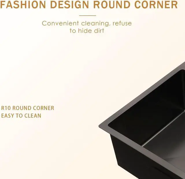 Alt view image 5 of 6 - 30"(L) x 22"(W) x 10"(H) Gunmetal Black 16 Guage SUS 304 Stainless Steel Single Bowl Farmhouse Kitchen Sink  Apron Front Undermount Workstation Sink With Accessories
