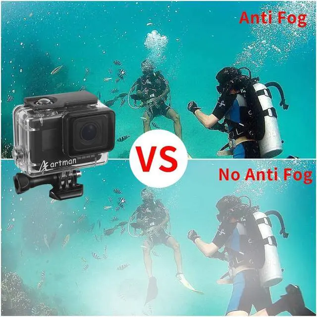 Alt view image 5 of 6 - Artman Housing Case Filter Compatible with GoPro Hero 7 Black,Hero 6 Black,Hero 5 Black and Hero 2018 Waterproof Diving Protective Housing Shell+3 Pack Filter+24 Anti-Fog Insert+Bracket Accessories