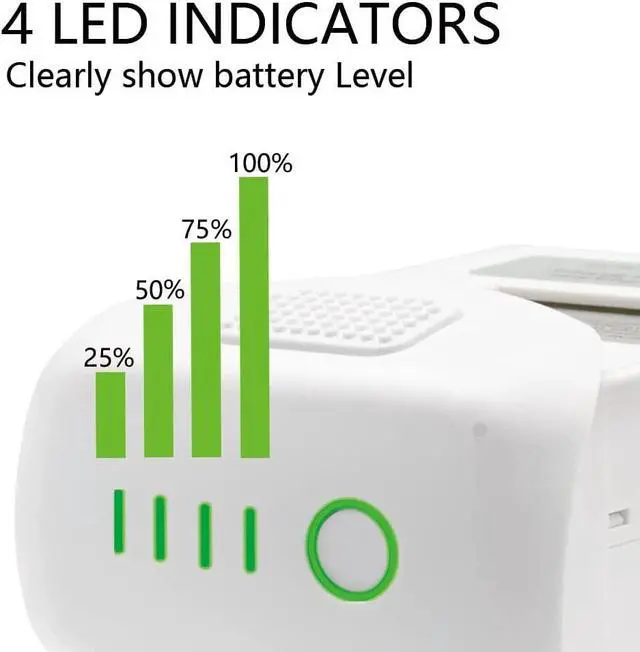 Alt view image 3 of 6 - Phantom 4 Battery, Homesuit High Capacity 15.2V 5870mAh Intelligent Flight Drone Battery 2 Pack for DJI Phantom 4 Series Drone, DJI Phantom 4, Phantom 4 Pro, Phantom 4 Pro V2.0, Phantom 4 Advanced