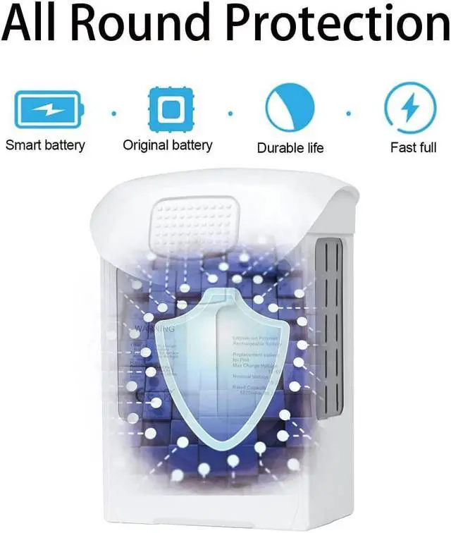 Alt view image 4 of 6 - Phantom 4 Battery, Homesuit High Capacity 15.2V 5870mAh Intelligent Flight Drone Battery 2 Pack for DJI Phantom 4 Series Drone, DJI Phantom 4, Phantom 4 Pro, Phantom 4 Pro V2.0, Phantom 4 Advanced