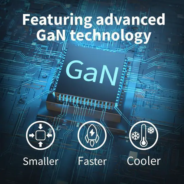 Alt view image 6 of 7 - Megacom ME-1011 Foldable Gan Wall Charger 67W  USB-C*2+USB-A*1 fast wall charger compatible with smartphones, tablets, and all USB Type-C devices